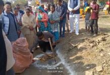 बरगी के इंदिरा नगर मांगशी में रोड बनने का हुआ भूमि पूजन