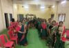 तिरोड़ी में हर्ष उल्लास के साथ महिला मोर्चा ने मनाया हरियाली तीज