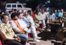 दुर्गा उत्सव को लेकर बरगी थाने में शांति समिति की बैठक आयोजित
