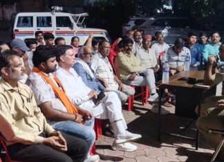 दुर्गा उत्सव को लेकर बरगी थाने में शांति समिति की बैठक आयोजित